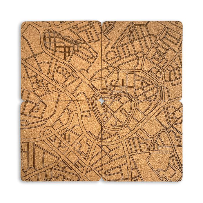 Onderzetters Amersfoort (kurk) — product photo